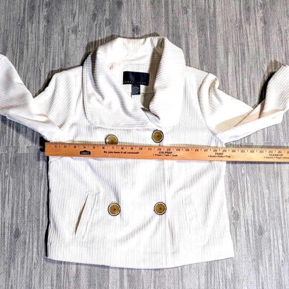Women's Yansi Fugel Winter White Corduroy Pattern‎ Jacket/Blazer | Size M - Picture 7 of 8